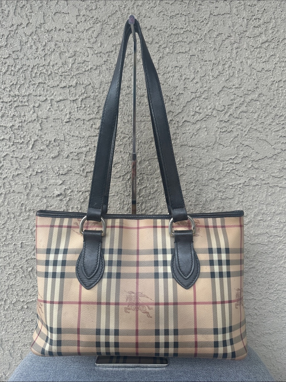 BURBERRY Haymarket Check shoulder bag